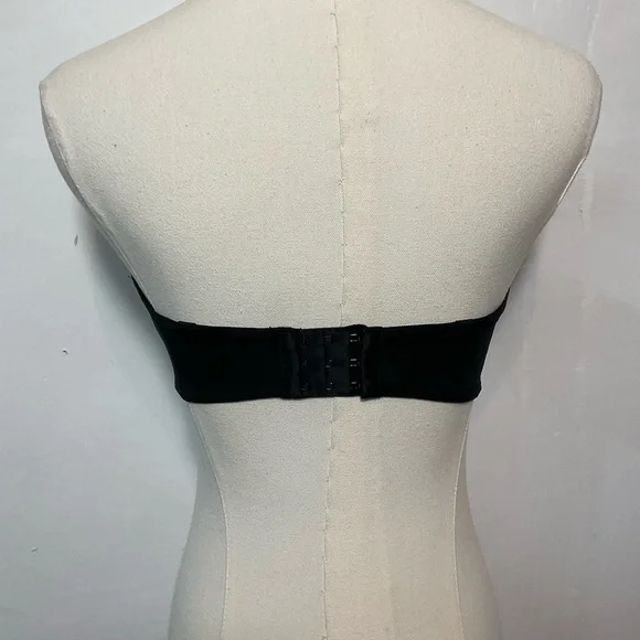 Calvin Klein Bra‎ 34 D Strapless Push Up Black Padded Support - Picture 2 of 5